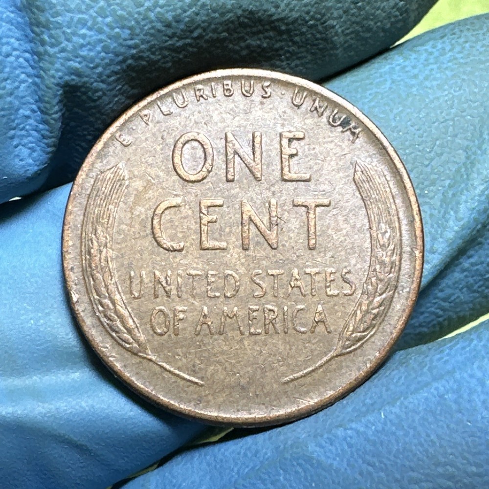 1951 D Lincoln Wheat Cent Error Filled "5" In 1951 Date
