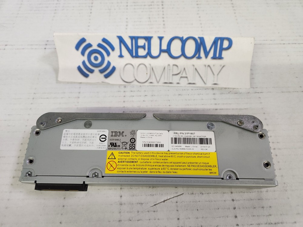 IBM 31P1807 00AR065 Node Canister Battery