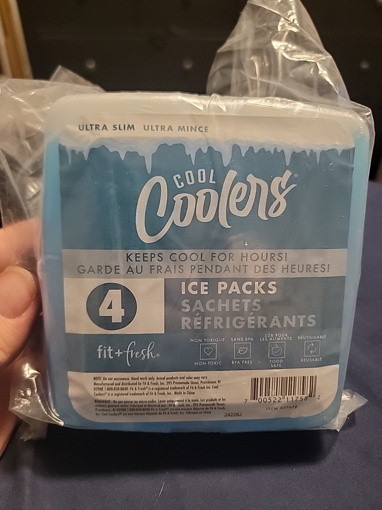 Cool Coolers Ultra Slim Ice Packs (4)