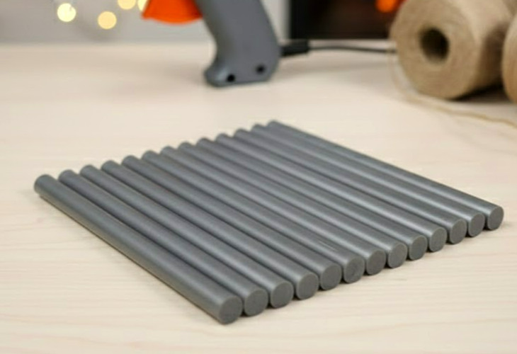 12 ✨ Silver Grey Mini Glue Sticks 4" Length 5/16 (.25)