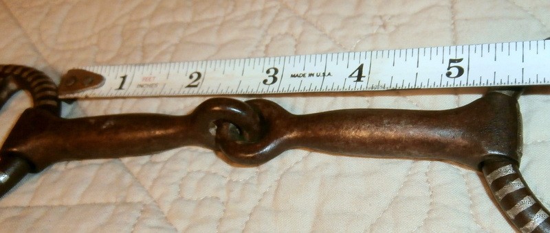 Vintage Sweet Iron Inlaid Sterling Silver Stripe Rings Horse Colt Training Bit