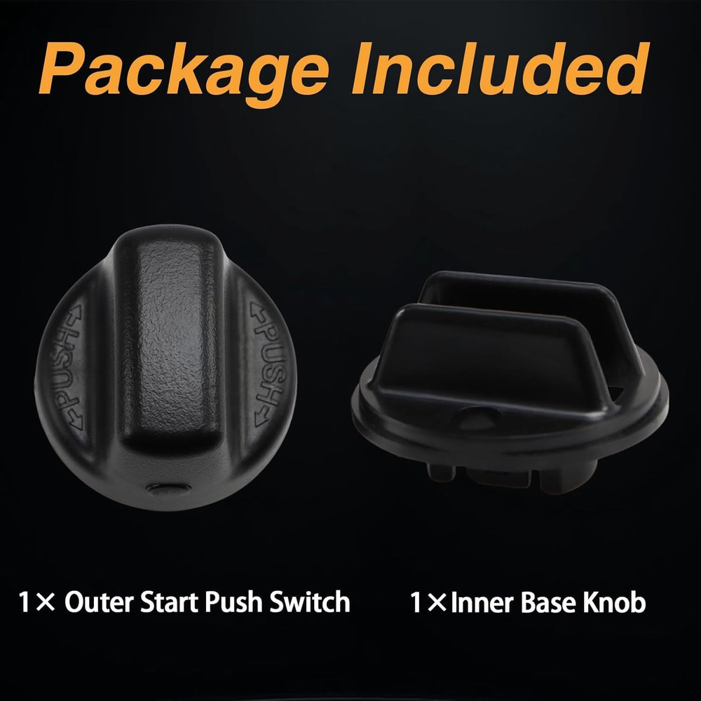 Ignition Key Knob Inner & Outer Push Switch Upgraded Start Button Ignition Lock