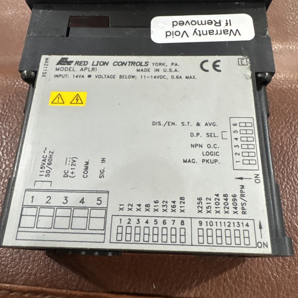 Red Lion APLRI APOLLO Time Interval Rate Indicator Control