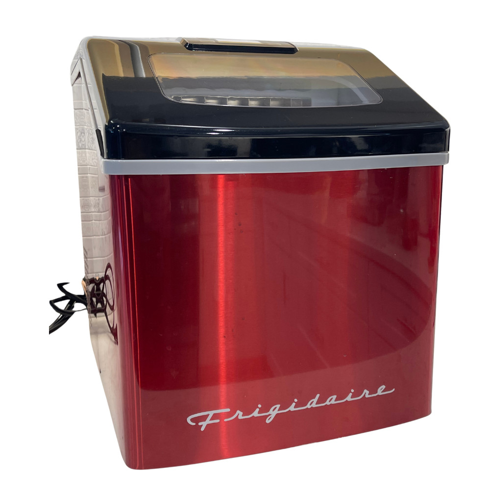 Frigidaire EFIC452-SSRED Red 40 lbs Countertop Ice Maker Machine *WORKING