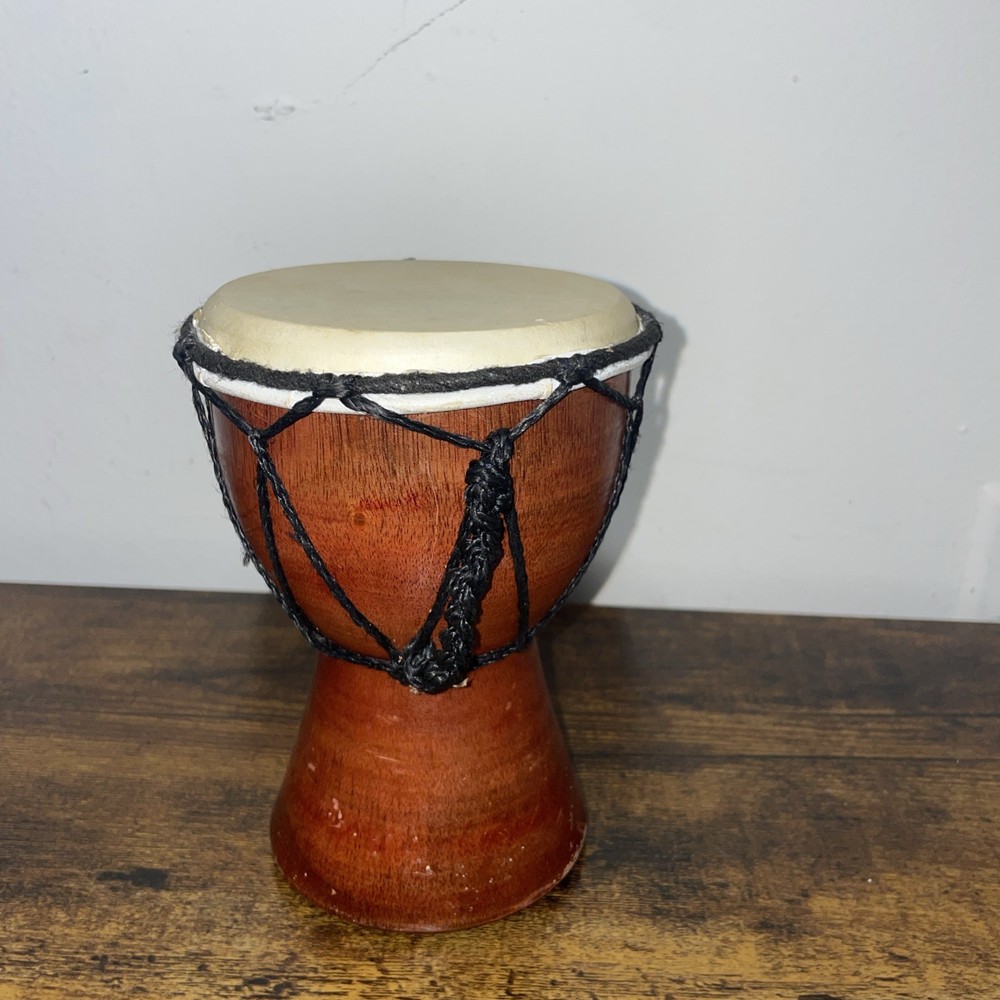 Djembe Hand Percussion Drum 6” Tall X 4”Diameter