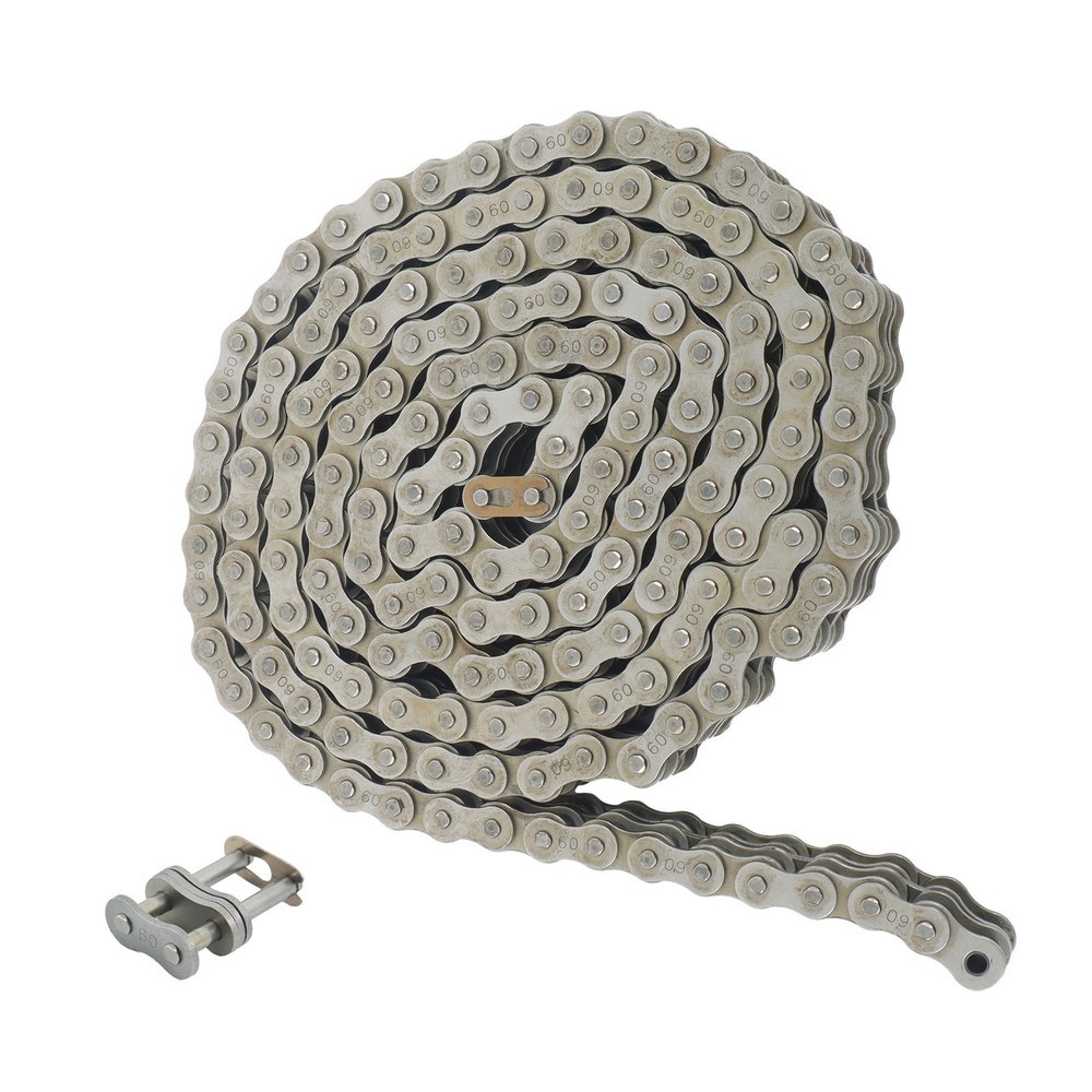 #60-2 Double Strand Duplex Roller Chain 10 Ft with 2 Connect Links