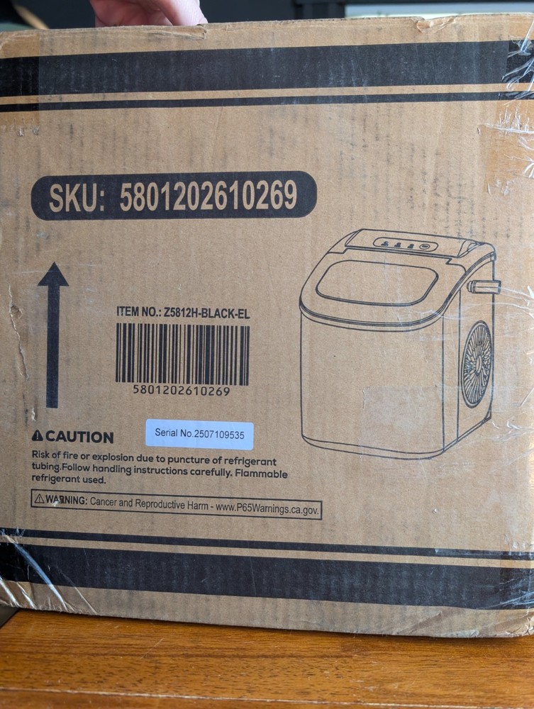 Electactic Ice Makers Countertop,26Lbs/24H,9 Cubes in 6 Mins, *Missing Handle*