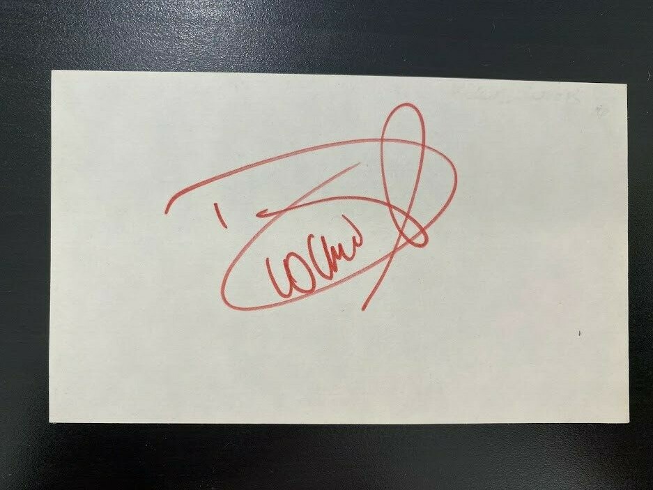 Dionne Warwick Hand Signed 5X3 Card