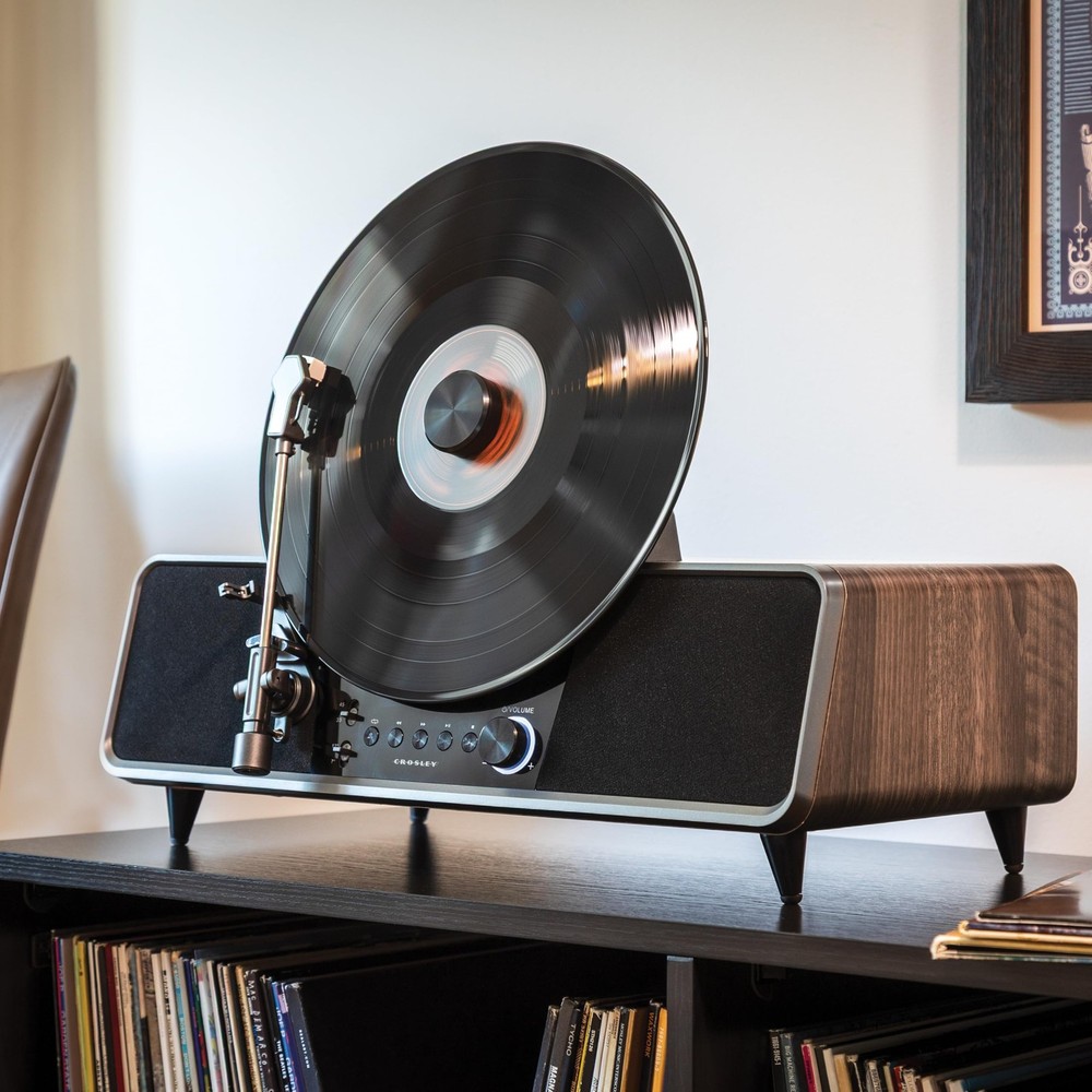 CR6049A-WA Beck Vertical Bluetooth Record Player, Automatic Turntable, Audio ...