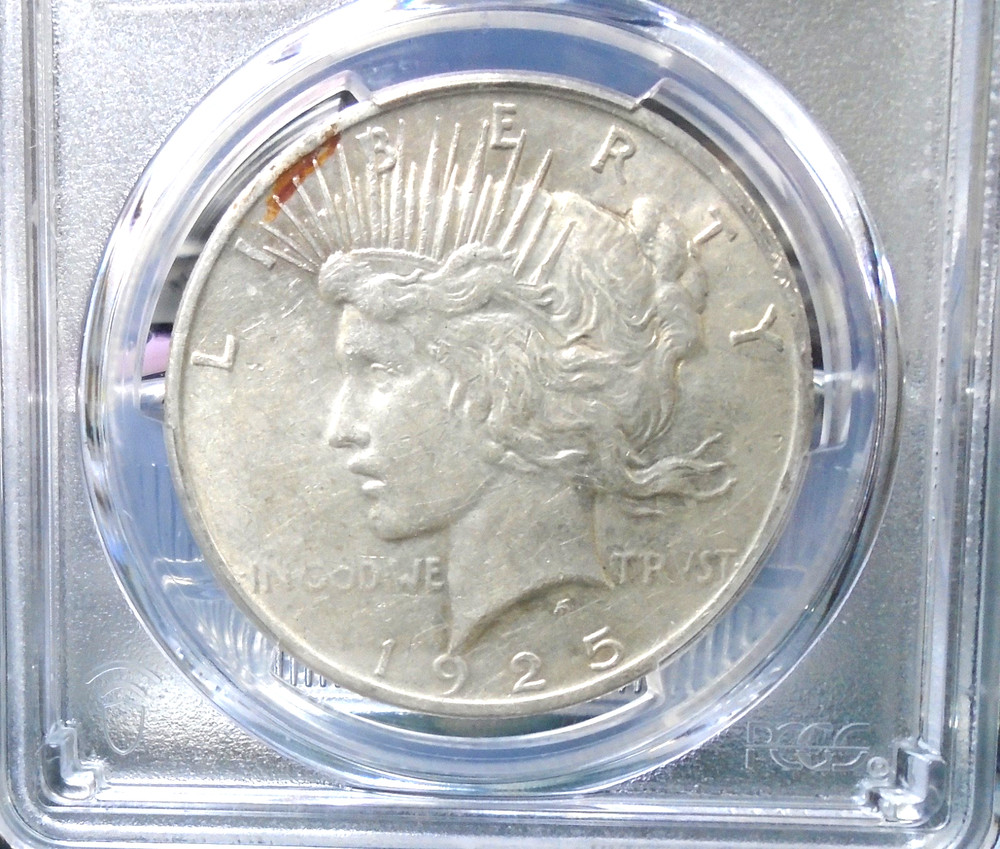 1925-P Peace Dollar : PCGS AU55