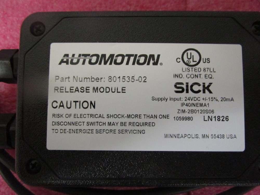 AUTOMOTION SICK 801535-02 1059980 ZIM-2B0120S06 Function Release Module