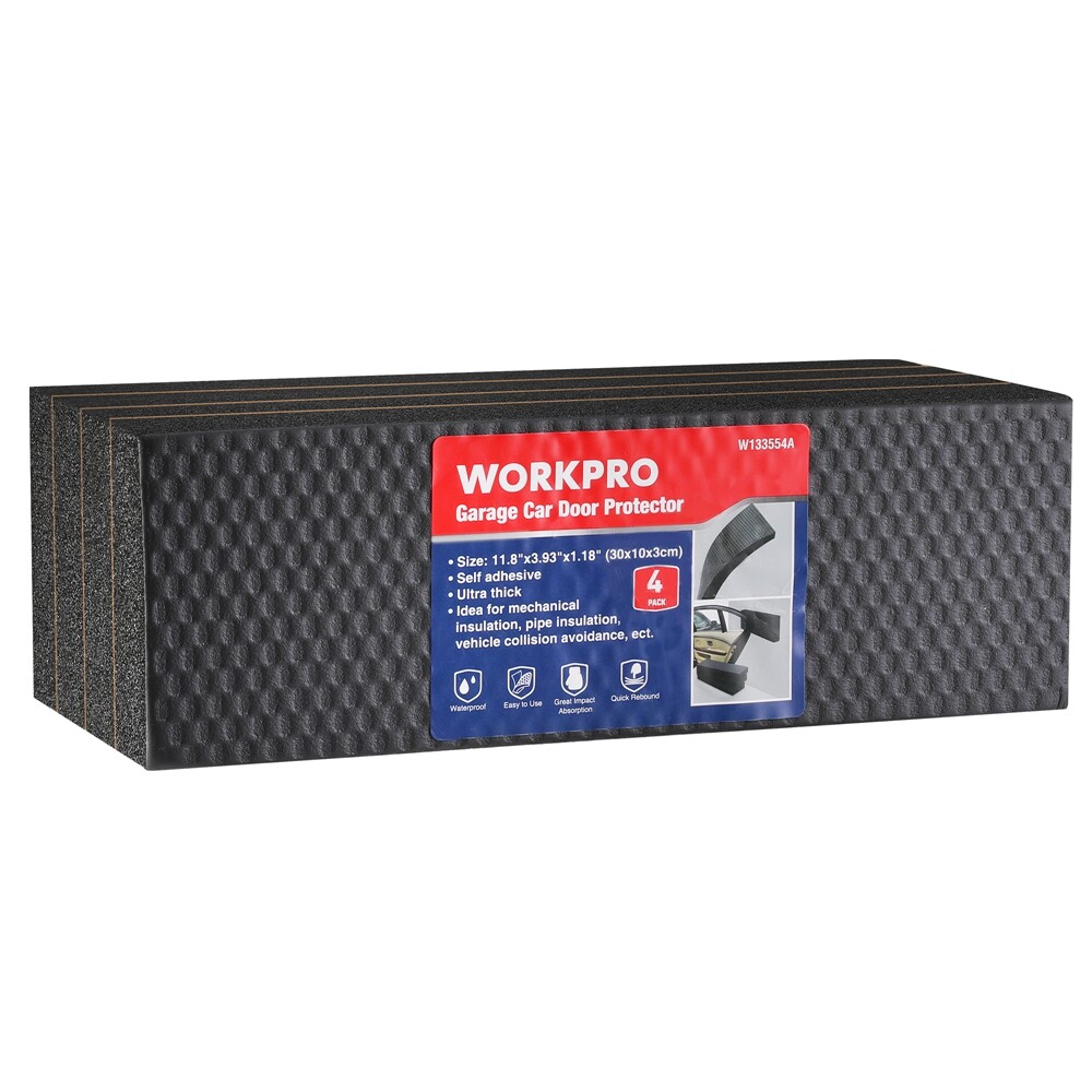 WORKPRO Garage Wall Protector 4PACK Garage Car Door Protector Foam Bumper Guards