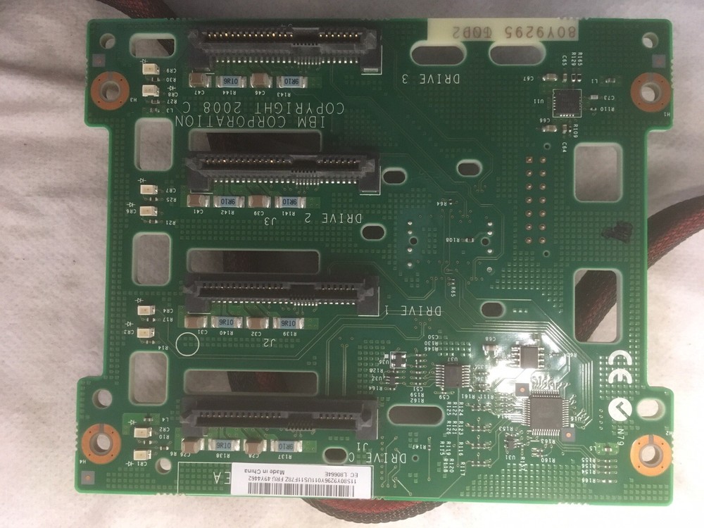 IBM X3200 M3 SAS SATA Backplane 49Y4462 & Raid Controller 49Y4737 & Cables