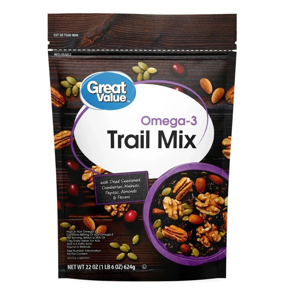 Great Value Omega-3 Trail Mix, 22 oz