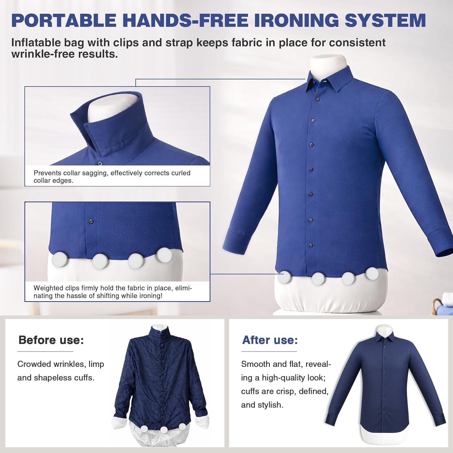 Automatic Hot Air Ironing Machine, Clothes Iron Steamer, Shirts Pant Shoes Socks