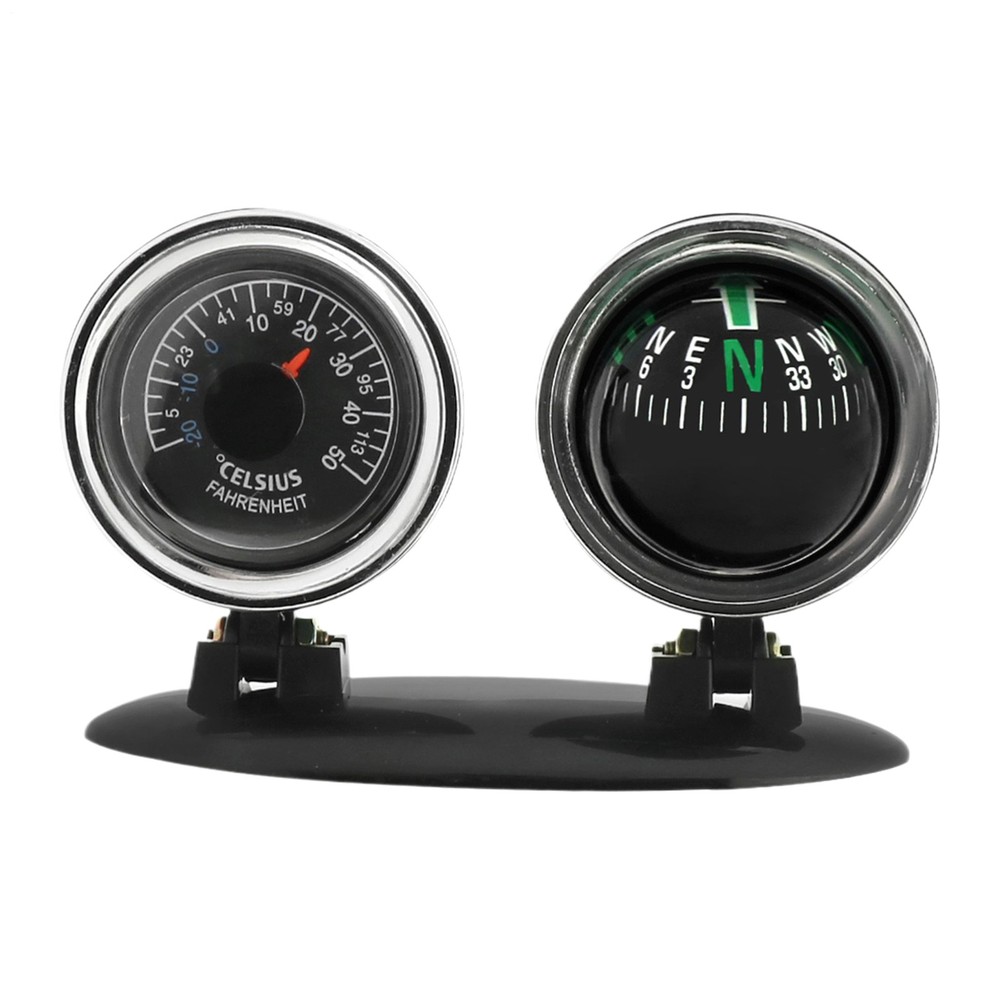 Dash Mount Compass Navigation Ball with Temperature Tester For Car