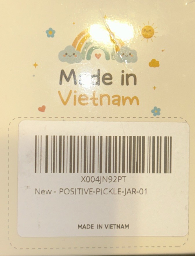 Emotional Support affirmations, Postive Pickle Jar, New