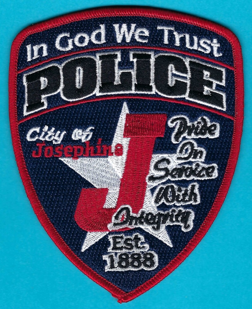 JOSEPHINE TEXAS POLICE SHOULDER PATCH
