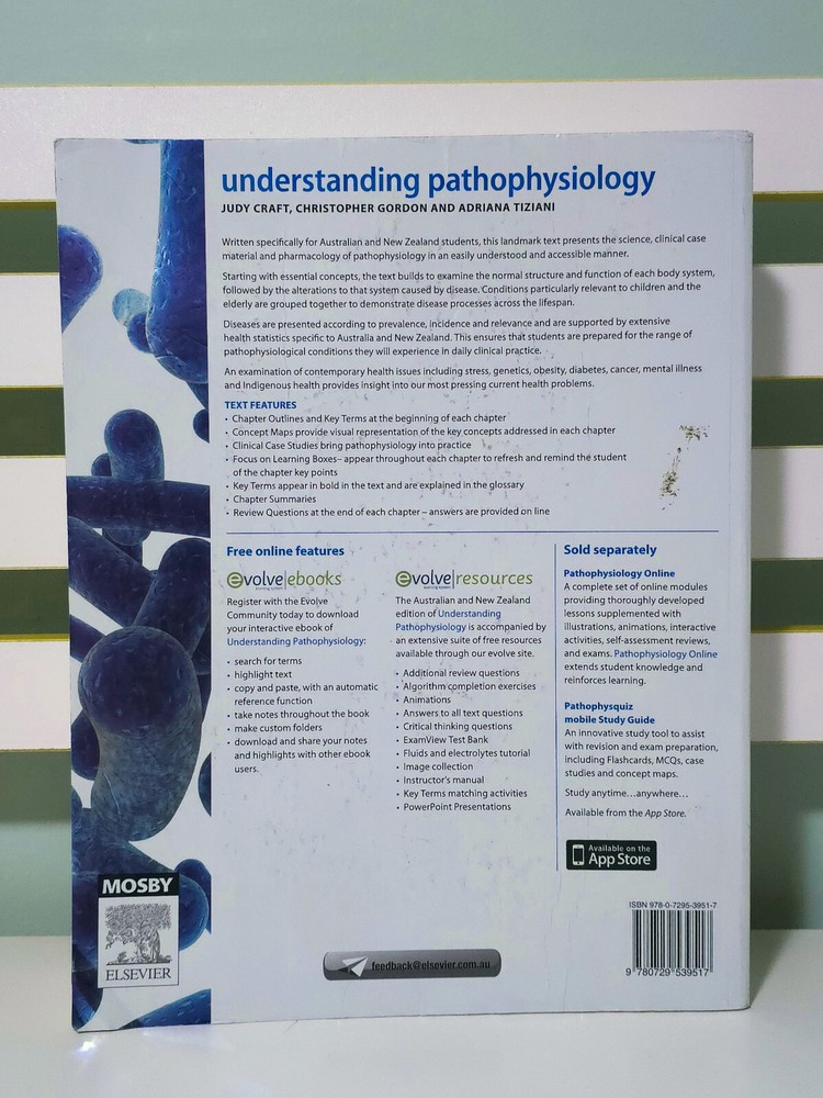 Understanding Pathophysiology! 2013 Elsevier Mosby PB Textbook + eBook Code