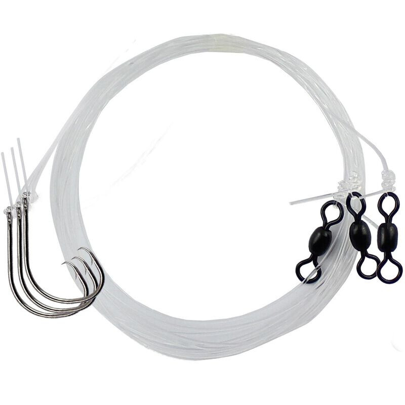 Tackle Crafters Mono Circle Hook  Leaders 3 Pack