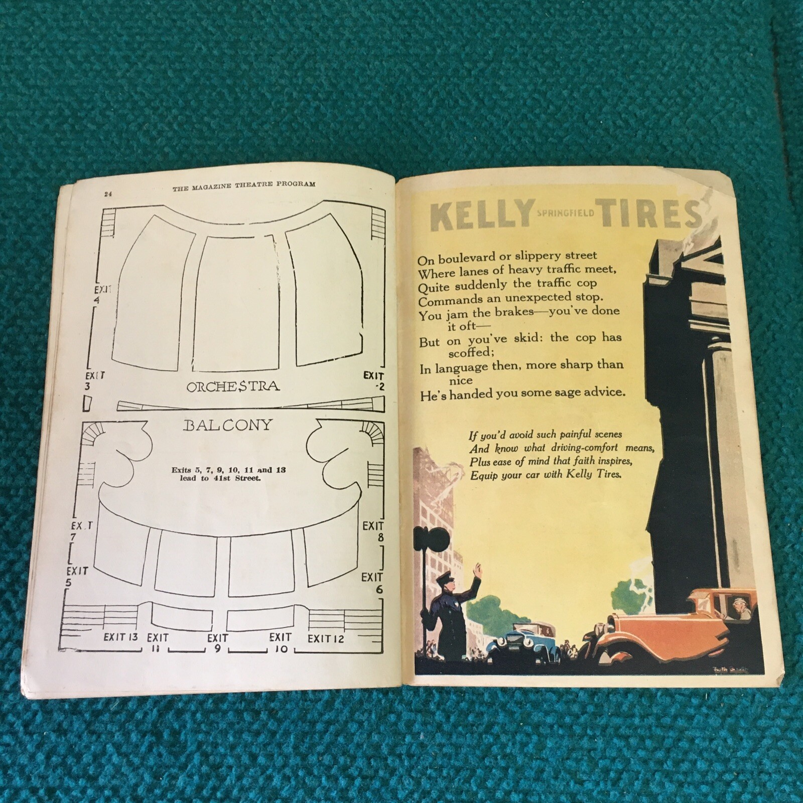 1925 Vintage : NEW AMSTERDAM THEATRE "Ziegfeld Follies" BROADWAY PLAYBILL