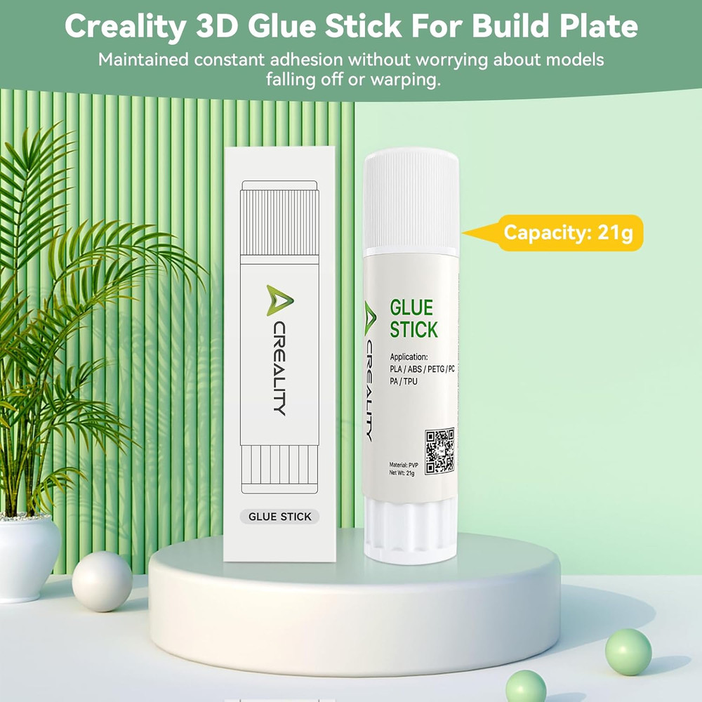 Creality Official 3D Printer Glue Stick,Solid Adhesive for Hot Bed,Perfect First