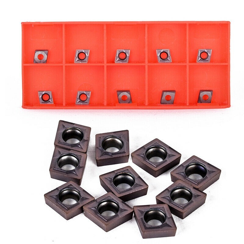 10pcs CCMT060204 Lathe Boring Bar Carbide Inserts Turning Tool Holder Accessory