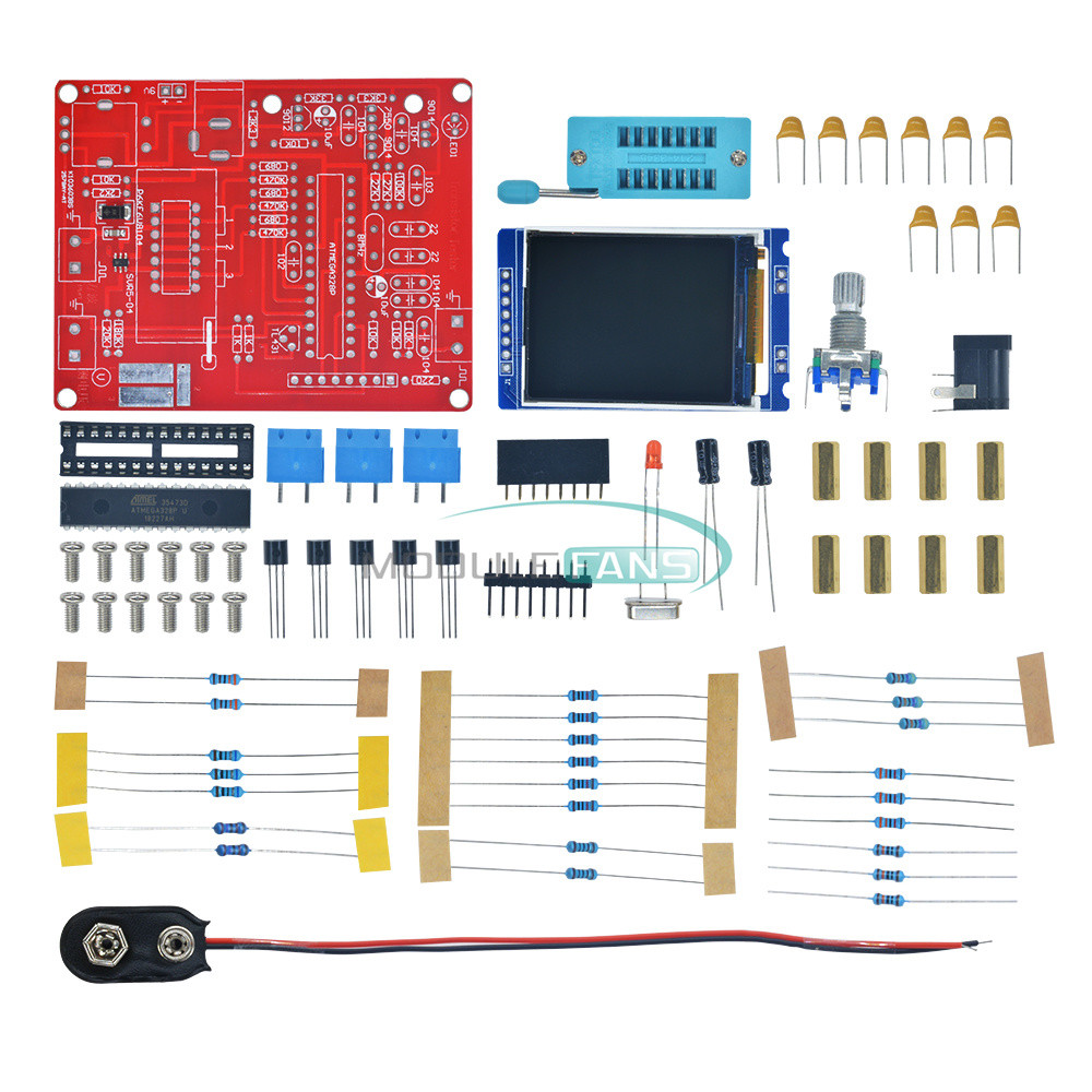 LCD 12864 Mega328 Transistor Tester Diode Capacitance DIY Kit LCR Meter