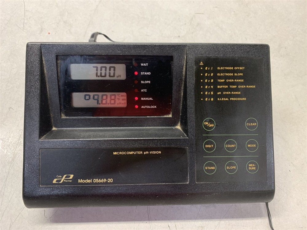 COLE PARMER 05669-20 MICROCOMPUTER PH-VISION