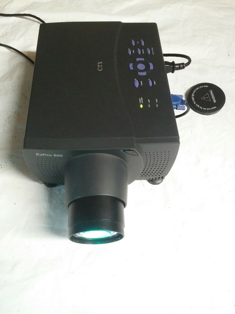 CTX EZPRO 600 Projection LCD Display w Case and extras READ NOTES FREE SHIPPING