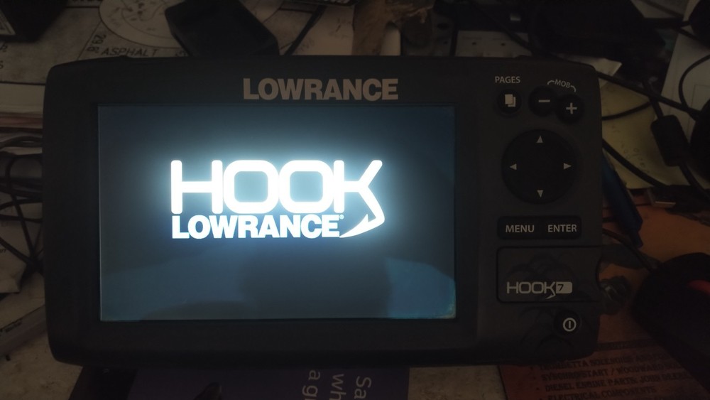 LOWRANCE HOOK 7 FISHFINDER BOAT CHARTPLOTTER SCREEN DISPLAY UNIT