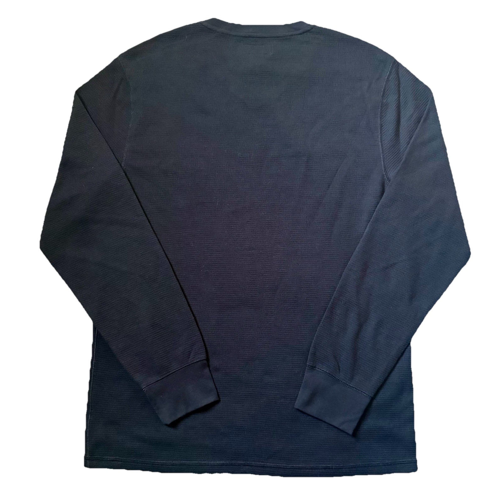 Polo Ralph Lauren Men’s Waffle knit Long Sleeve Large Black V-neck