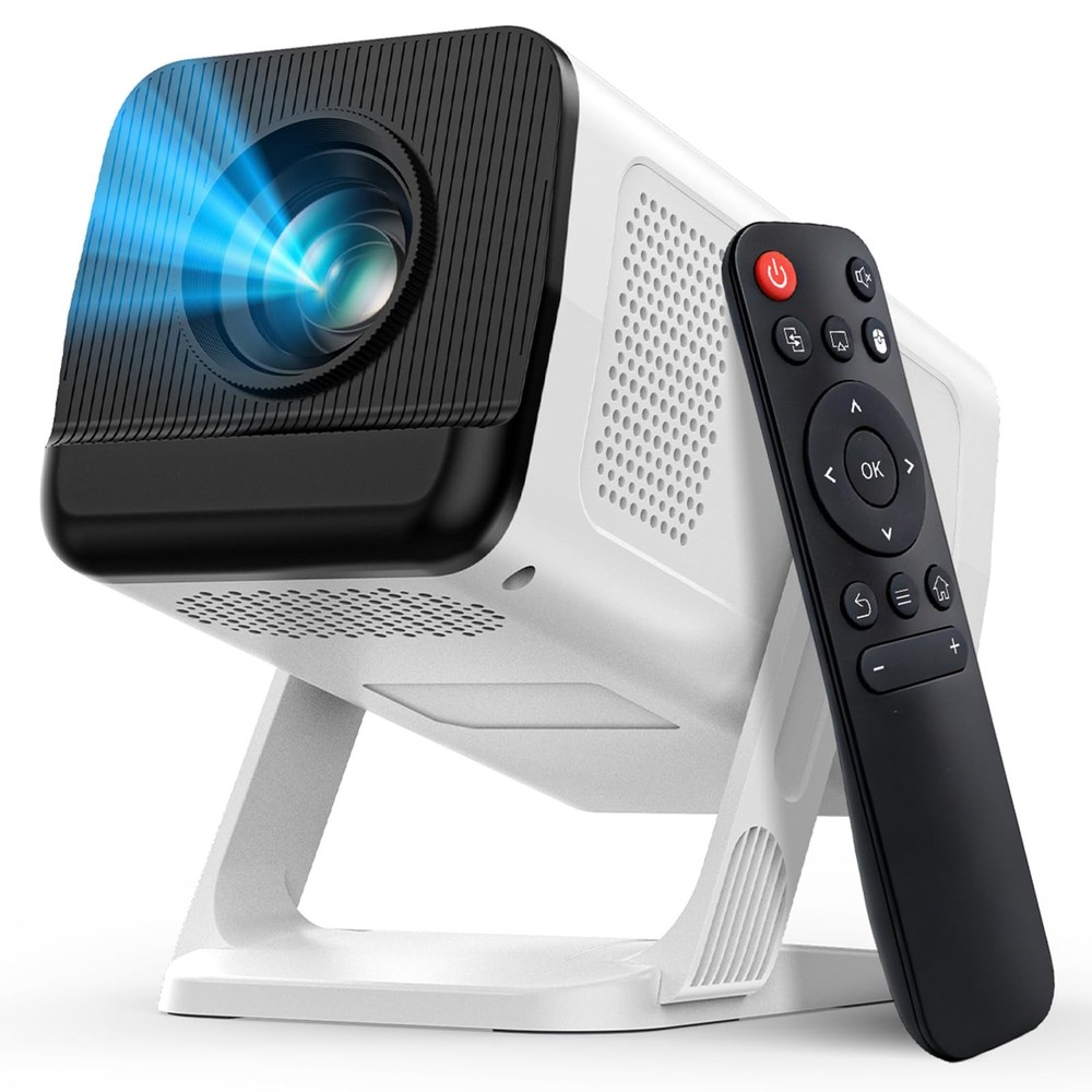 [Built-in Apps & 2026 Upgraded] Mini Projector with WiFi and Bluetooth,Native...