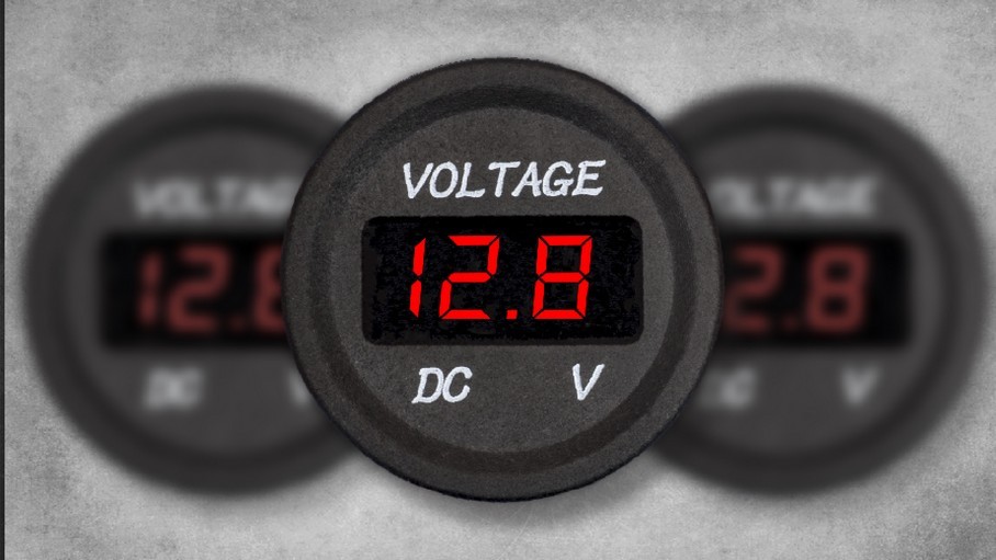 DC 12V Red LED Panel Digital Voltage Meter Display Voltmeter Car Motorcycle Boat