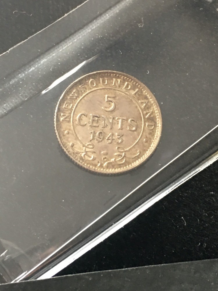 1943c Coin Mart Graded, Newfoundland ¢5 Cent, **MS-62**