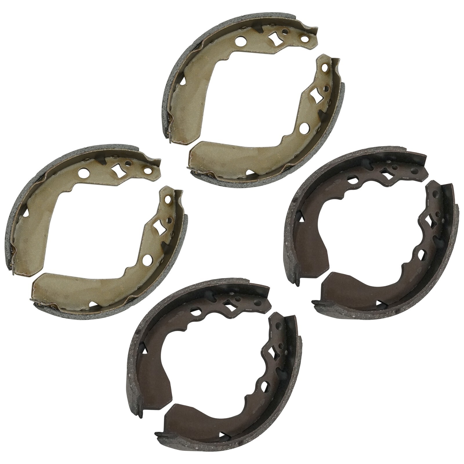 Caltric Rear And Front Brake Shoes For Kawasaki Mule SX KAF400 2017-2023