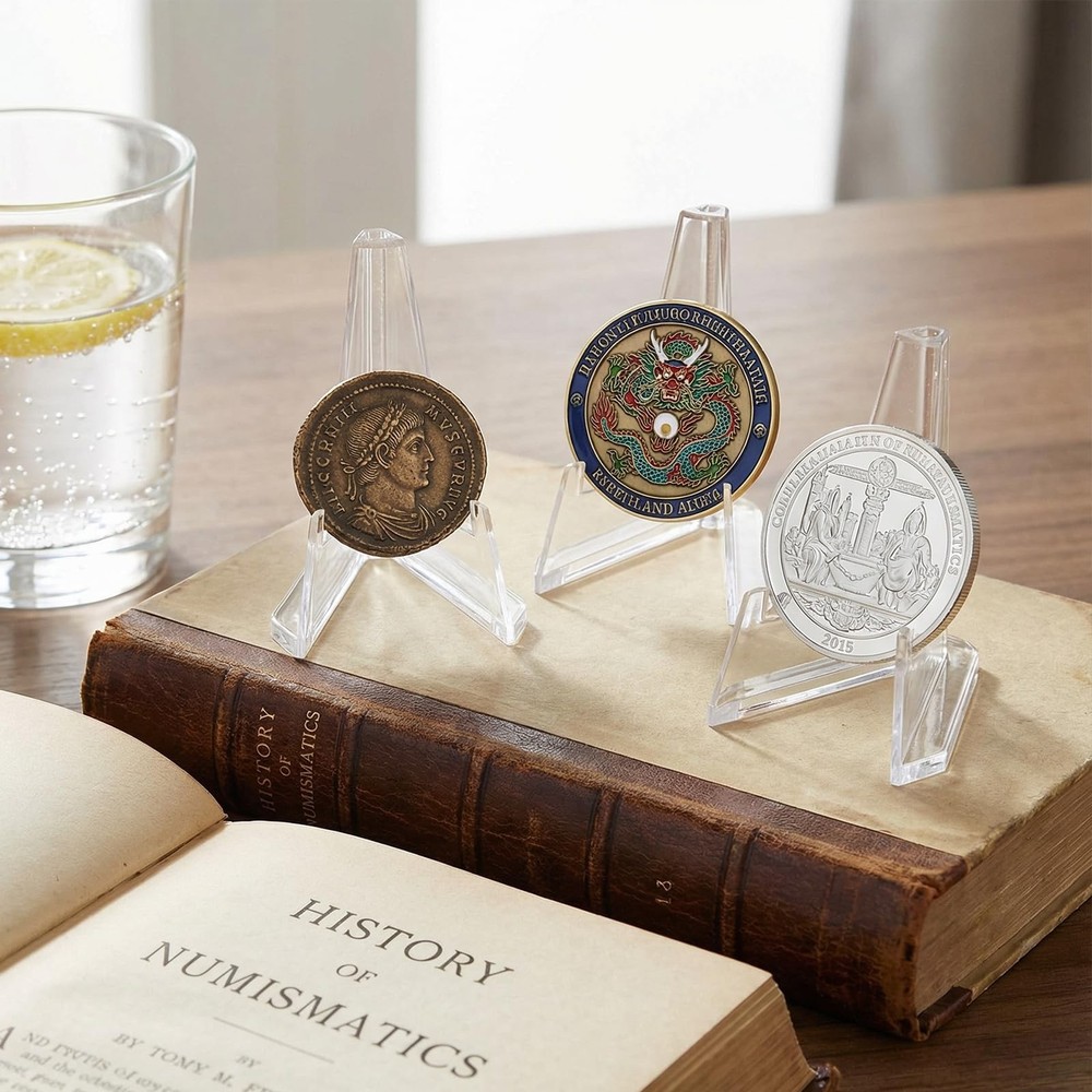 AceOrbit 38 Pcs Clear Table Display Stands Set Includes 6 Large Acrylic Book ...