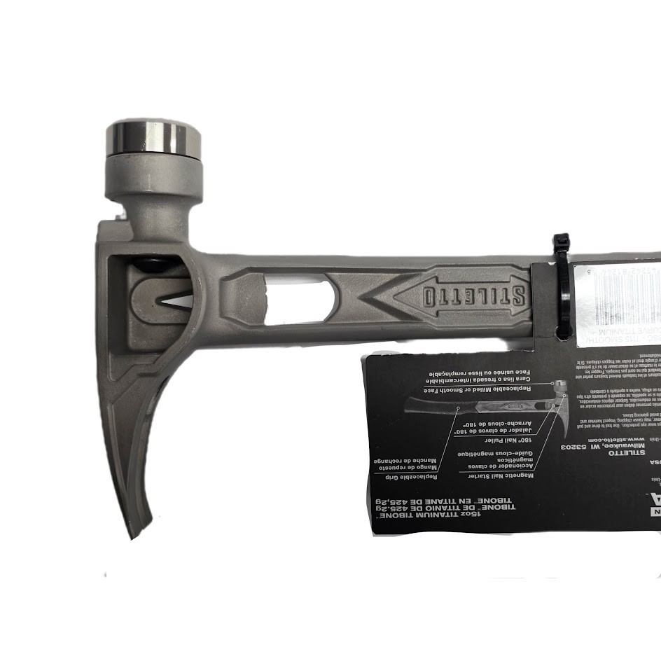 Stiletto TIB15SC 15 oz. TiBone Smooth Face With Curved Handle