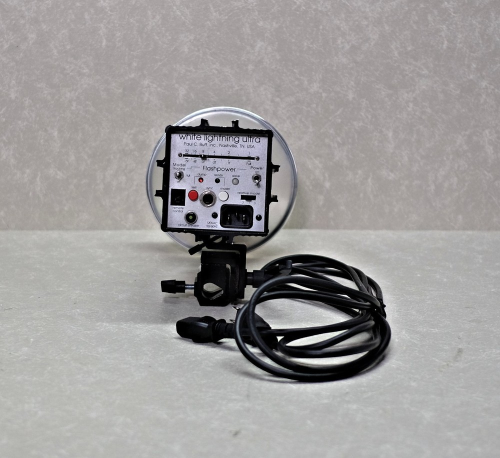 White Lightning Ultra 600 Studio Light, Bulb & Power Cable