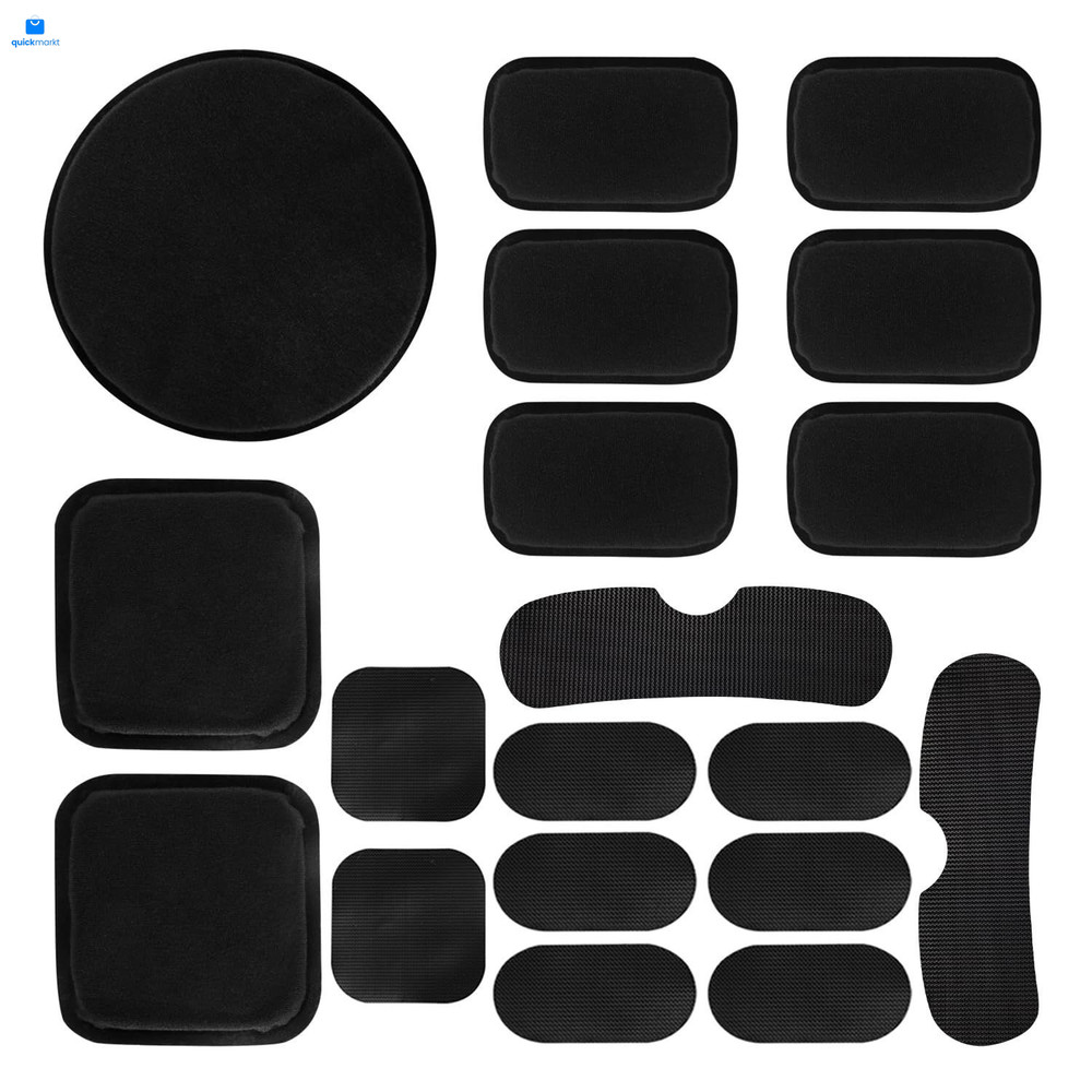 AOUTACC Universal Airsoft Helmet Pads, Medium, As Shown,Black