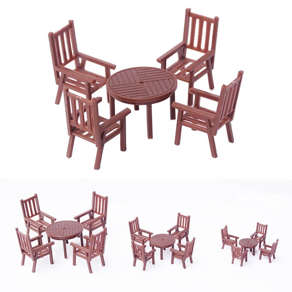 Tables And Chairs Model-Kit Building Model Decoration HO Scale Model-Railway
