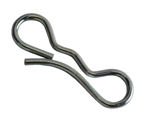 Cotter Pin Bow Tie .12 x 2-3/4 Spring Wire Zinc Clear (30 Pieces)