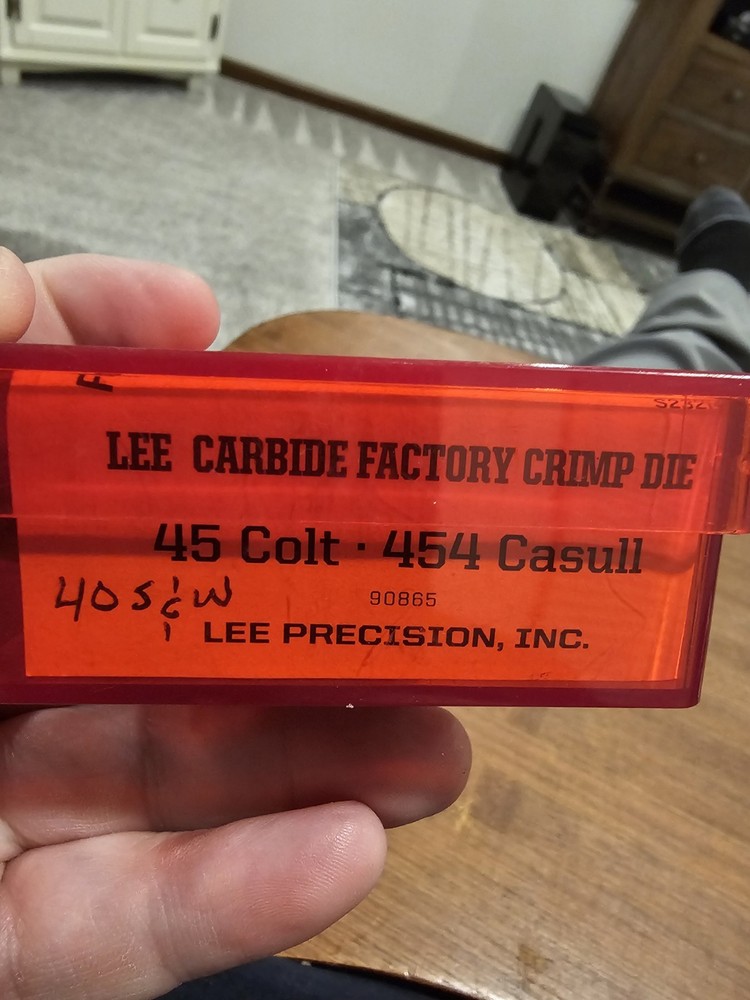 Lee Carbide Crimp Die Reloading 40 S&W