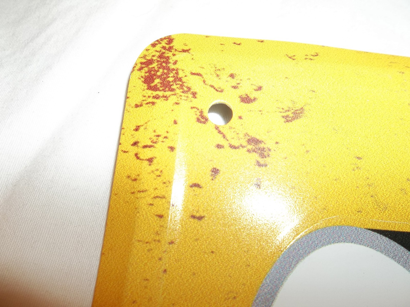 Vtg 2017 GATES AUTOMOTIVE GAS STATION OIL SIGN BELTS SERVICE REPAIR 12" x 12"