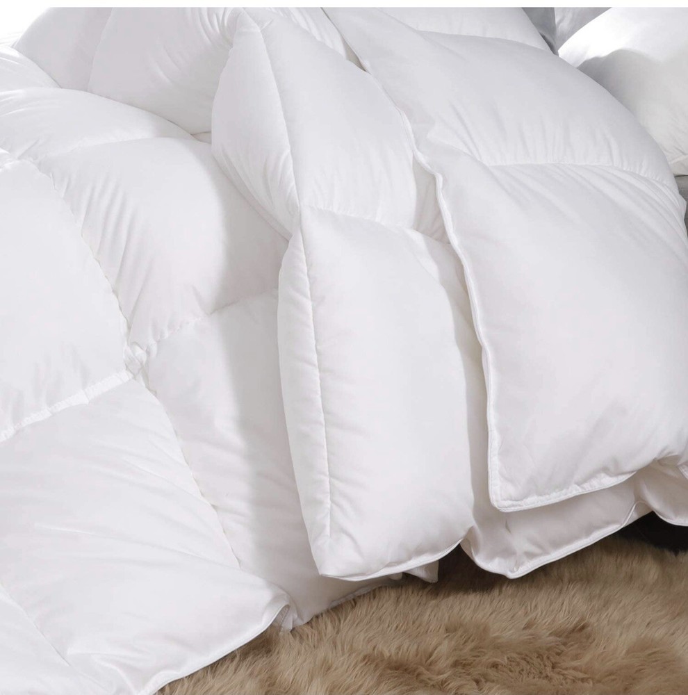 queen down comforter 100% cotton cover - Heavyweight Duvet insert