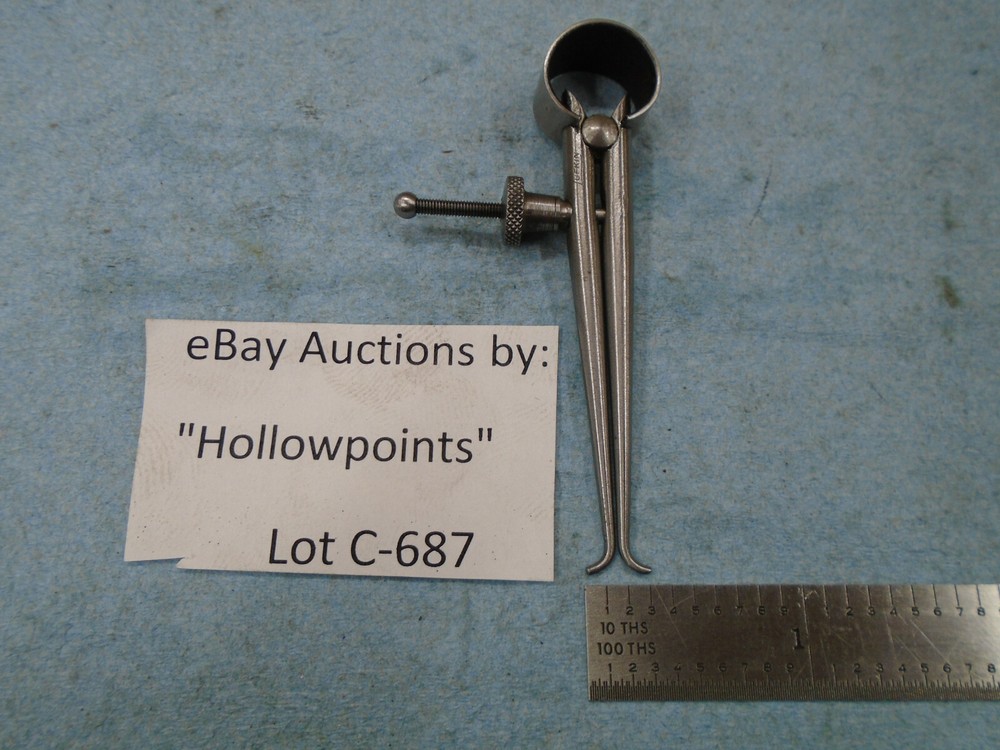 Lufkin 142 ToolMakers 2" Inside Caliper Round Leg Solid Nut for Machinist C687