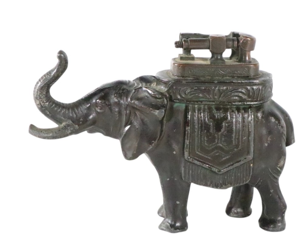 Ronson Elephant Cigarette Lighter as is