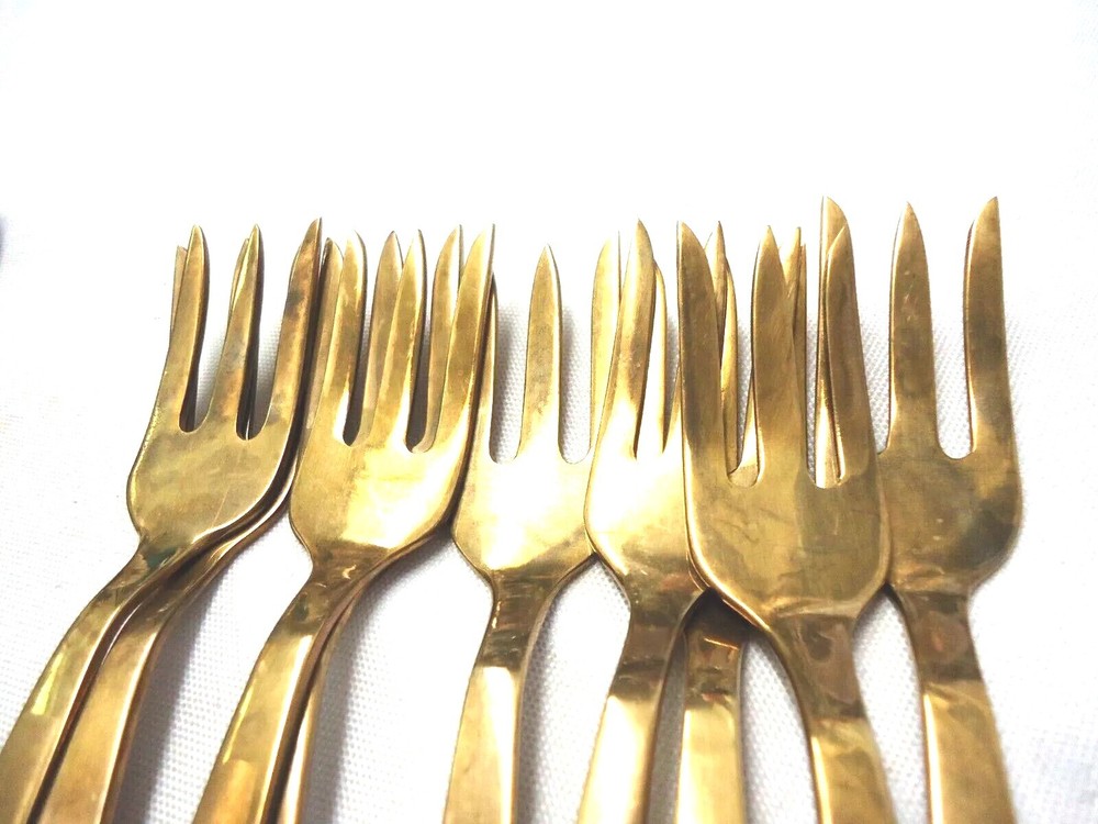 AMFARCO SIAM BRASS/BRONZE FLATWARE 50-PIECES