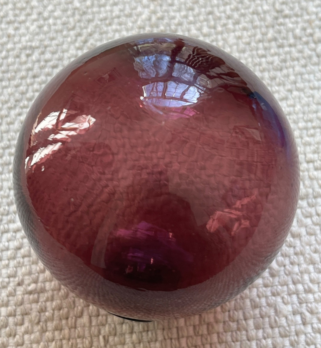 Lot of 7 vintage hand blown glass fishing floats or balls.