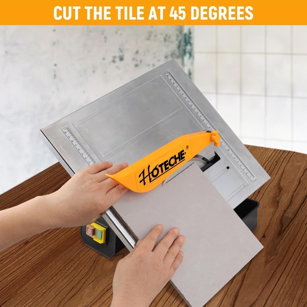 Professional 7-Inch Tile Cutter - Adjustable Depth & Bevel Cuts for Precision